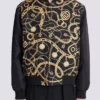 Blouson bomber réversible imprimé motif Chaînes Blouson bomber réversible imprimé motif Chaînes