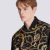 Blouson bomber réversible imprimé motif Chaînes Blouson bomber réversible imprimé motif Chaînes