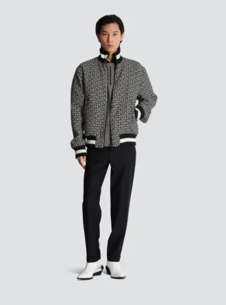 Blouson bomber réversible monogrammé
