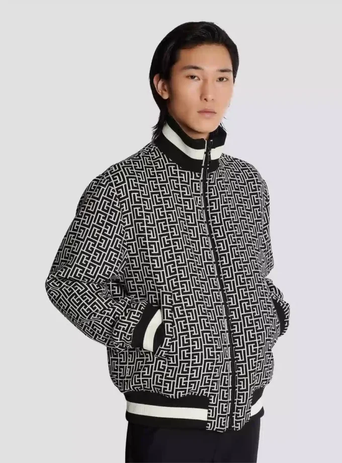 Blouson bomber réversible monogrammé Blouson bomber réversible monogrammé