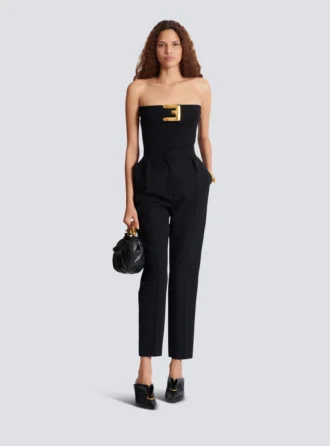 Body bustier en crêpe avec détail ceinture Body bustier en crêpe avec détail ceinture