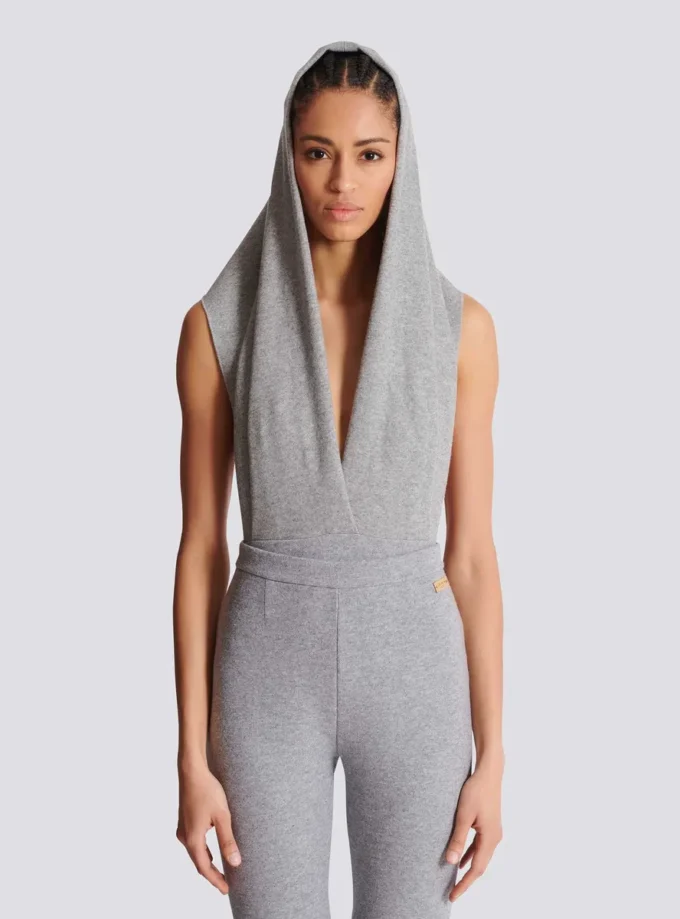 Body drapé à capuche Body drapé à capuche