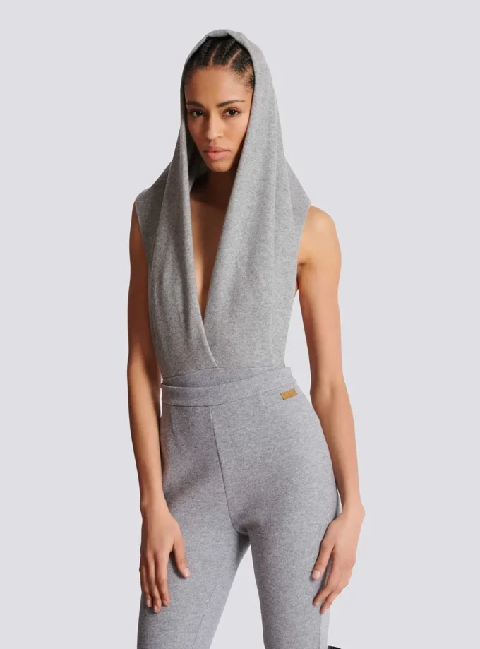 Body drapé à capuche Body drapé à capuche
