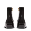 Bottes à bout carré en cuir texturé Bottes à bout carré en cuir texturé