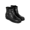 Bottines motardes en cuir de veau Bottines motardes en cuir de veau