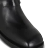 Bottines motardes en cuir de veau Bottines motardes en cuir de veau