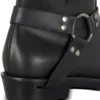 Bottines motardes en cuir de veau Bottines motardes en cuir de veau