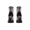 Bottines à talons en maille avec velours et strass Bottines à talons en maille avec velours et strass