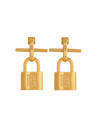 Boucles d&rsquo;oreilles cadenas Pulse en laiton