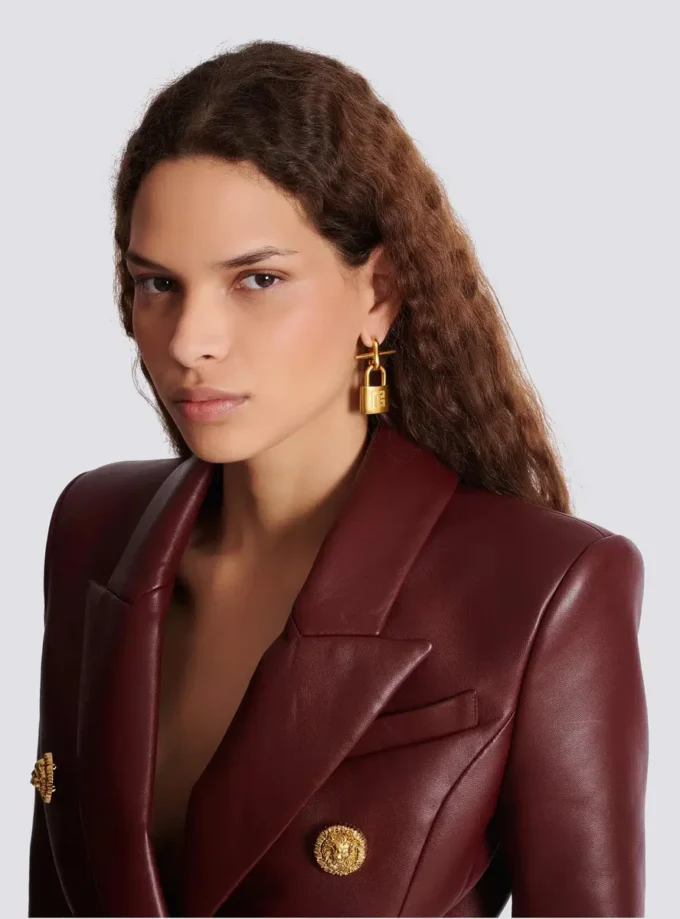 Boucles d&rsquo;oreilles cadenas Pulse en laiton