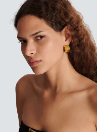 Boucles d&rsquo;oreilles créoles 3D PB