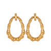 Boucles d&rsquo;oreilles créoles en bambou