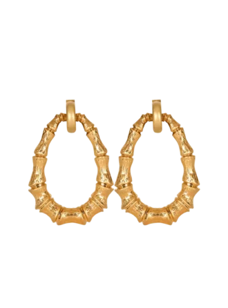 Boucles d&rsquo;oreilles créoles en bambou