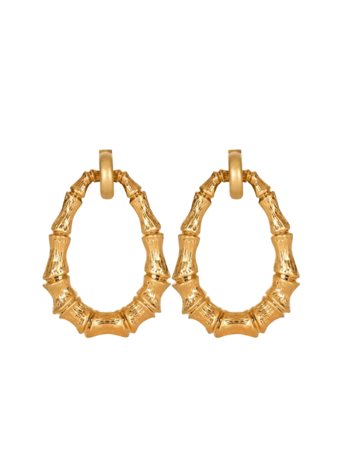 Boucles d&rsquo;oreilles créoles en bambou