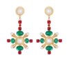 Boucles d&rsquo;oreilles pendantes baroques