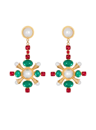 Boucles d&rsquo;oreilles pendantes baroques