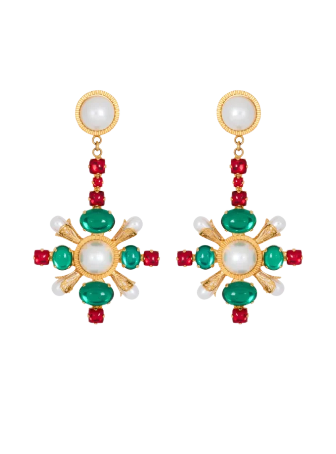 Boucles d&rsquo;oreilles pendantes baroques