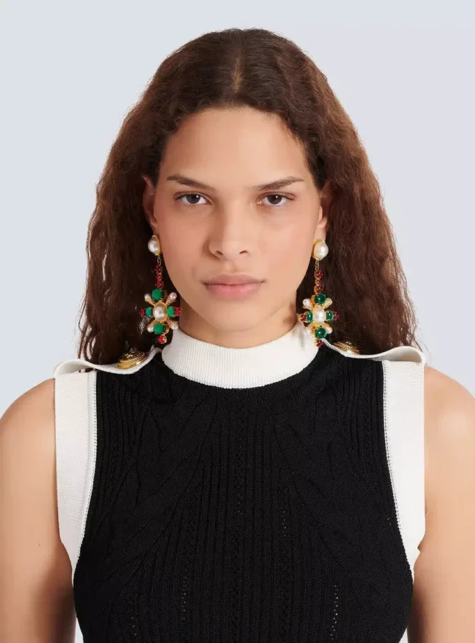 Boucles d&rsquo;oreilles pendantes baroques
