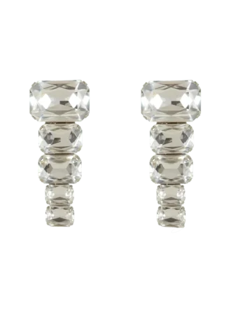 Boucles d&rsquo;oreilles pendantes en cristal