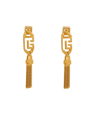 Boucles d&rsquo;oreilles pendantes Sync PB en laiton