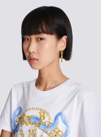 Boucles d&rsquo;oreilles pendantes Sync PB en laiton