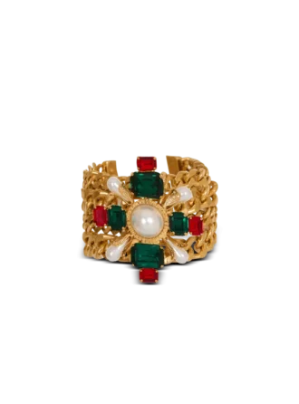 Bracelet baroque avec chaînes et perles