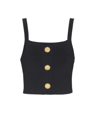 Brassière en maille avec boutons Brassière en maille avec boutons