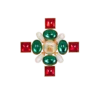 Broche baroque avec perles et cristaux Broche baroque avec perles et cristaux