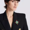 Broche baroque avec perles et cristaux Broche baroque avec perles et cristaux