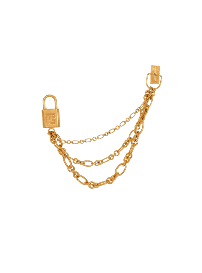 Broche Sync en laiton avec chaînes