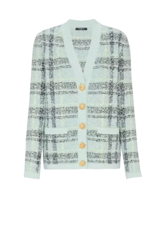Cardigan ample en tweed pailleté