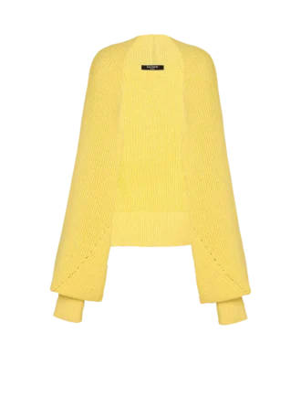 Cardigan boléro en maille côtelée