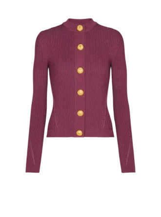 Cardigan en maille fine avec boutons