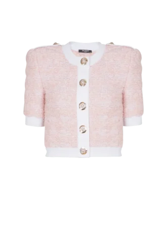 Cardigan en maille à manches courtes