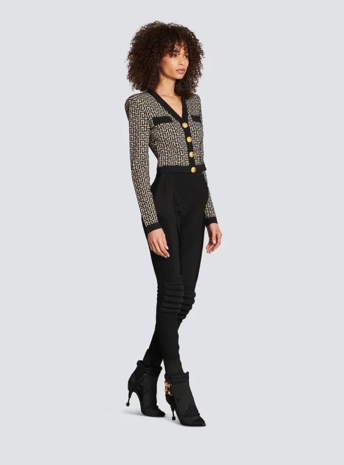 Cardigan en maille monogramme Cardigan en maille monogramme