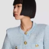 Cardigan en maille texturée à manches longues Cardigan en maille texturée à manches longues