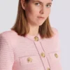 Cardigan en maille texturée à manches longues Cardigan en maille texturée à manches longues