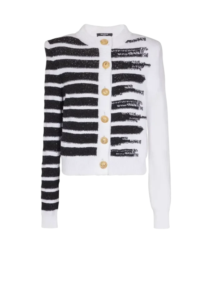 Cardigan marinière boutonné Cardigan marinière boutonné