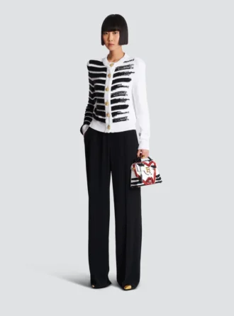 Cardigan marinière boutonné Cardigan marinière boutonné