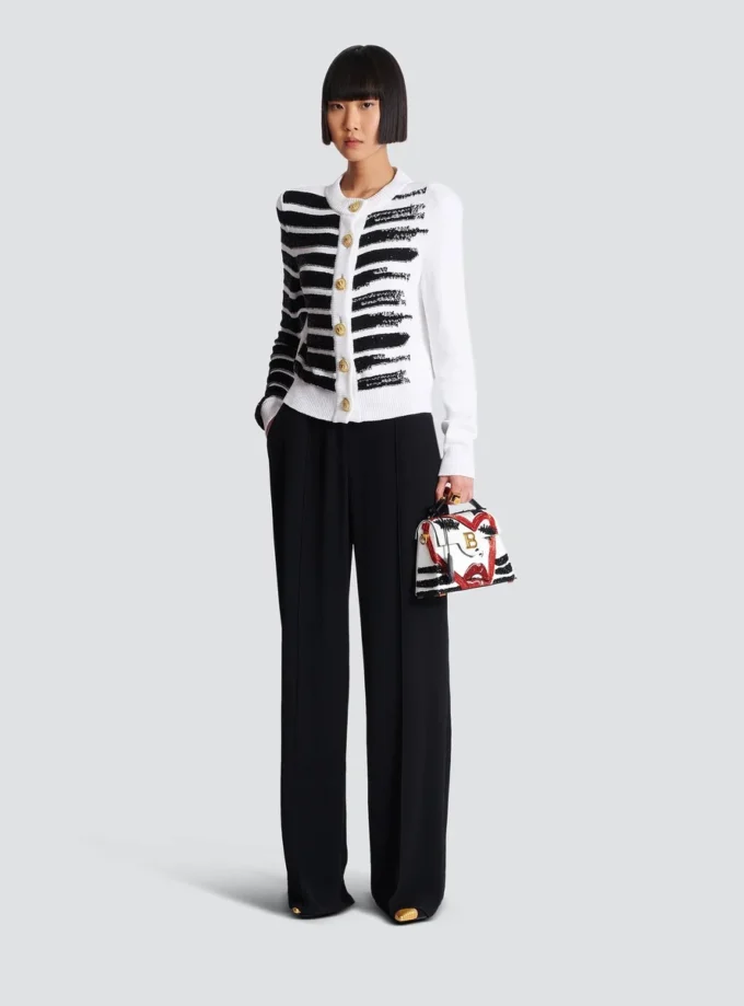 Cardigan marinière boutonné Cardigan marinière boutonné