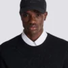 Casquette de baseball en coton avec broderie Balmain Signature Casquette de baseball en coton avec broderie Balmain Signature