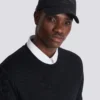 Casquette de baseball en coton avec broderie Balmain Signature Casquette de baseball en coton avec broderie Balmain Signature