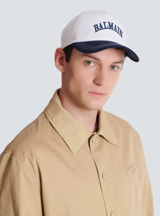Casquette en coton bicolore Casquette en coton bicolore
