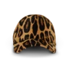 Casquette en cuir façon poney à motif léopard Casquette en cuir façon poney à motif léopard