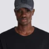 Casquette en denim brodée Balmain Écusson Casquette en denim brodée Balmain Écusson