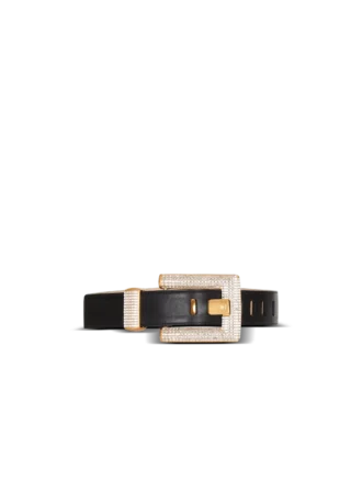 Ceinture Anthem en cuir de veau et cristal Ceinture Anthem en cuir de veau et cristal