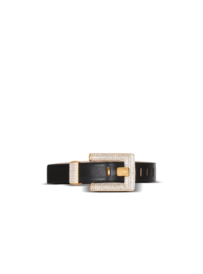 Ceinture Anthem en cuir de veau et cristal Ceinture Anthem en cuir de veau et cristal
