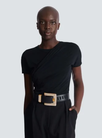 Ceinture Anthem en cuir de veau et cristal Ceinture Anthem en cuir de veau et cristal