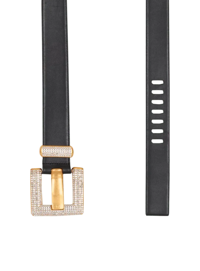 Ceinture Anthem en cuir de veau et cristal Ceinture Anthem en cuir de veau et cristal