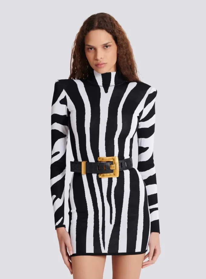 Ceinture Anthem en cuir de veau gaufré imprimé crocodile Ceinture Anthem en cuir de veau gaufré imprimé crocodile